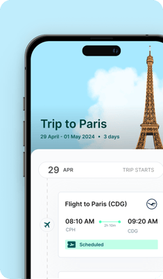 Goodwings trip itinerary on mobile