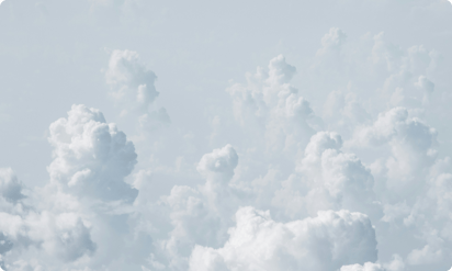 clouds on light grey sky